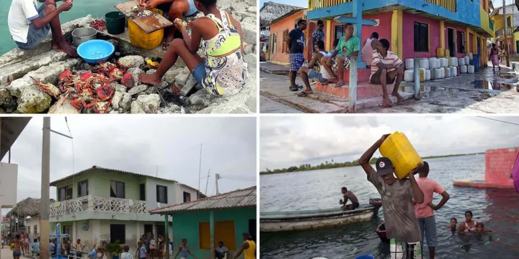 200 famiglie vivono in un'area più piccola di un campo da calcio senza fognature né polizia