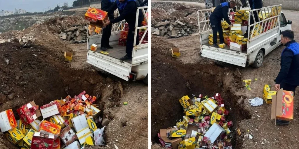 Hatay: 465 kg di prodotto confiscati e sepolti nei negozi vicino alle scuole