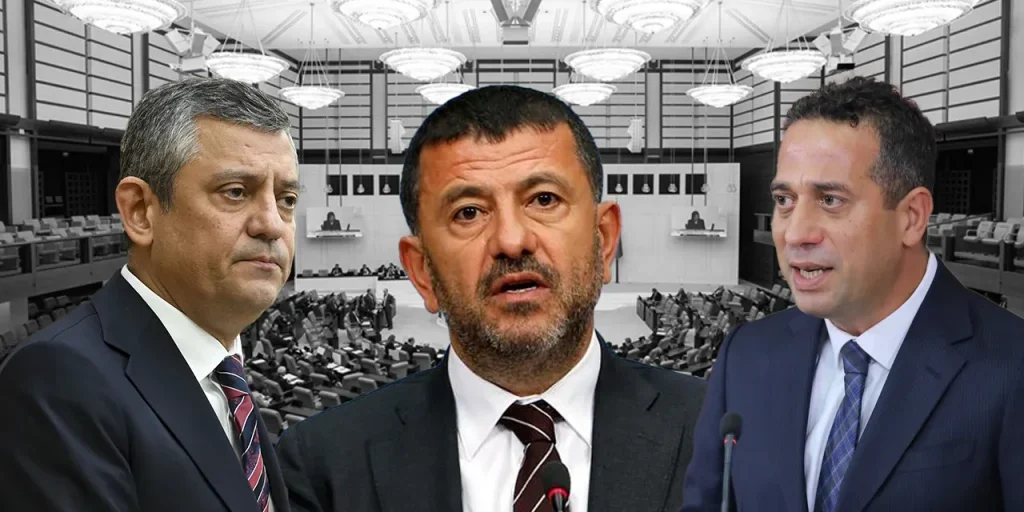 Presidente CHP Özgür Özel presenta 12 fascicoli di immunità per 11 parlamentari alla Camera dei Deputati