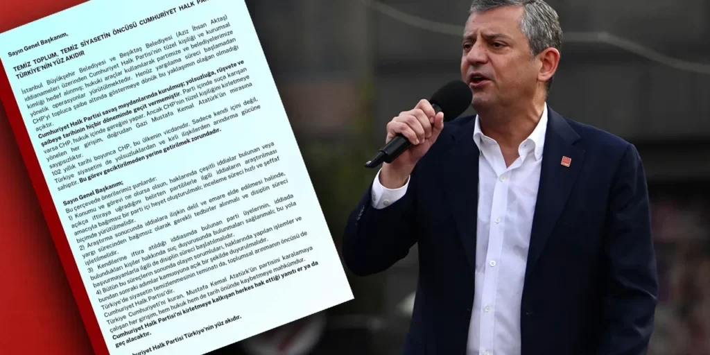 Deputati del CHP inviano lettera di accusa di corruzione a Özgür Özel