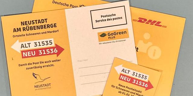 Neustadt am Rübenberge: 3.500 abitanti riceveranno nuovo codice postale