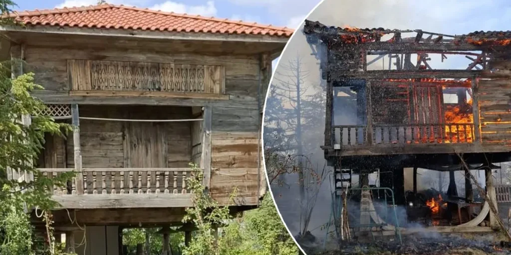 Incendio distrugge serender di 200 anni a Gölbaşı, Ankara