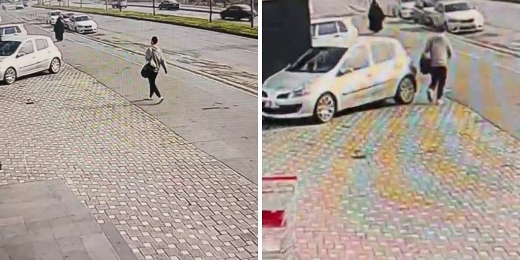 Uomo danneggia auto parcheggiata a Sakarya senza motivo apparente