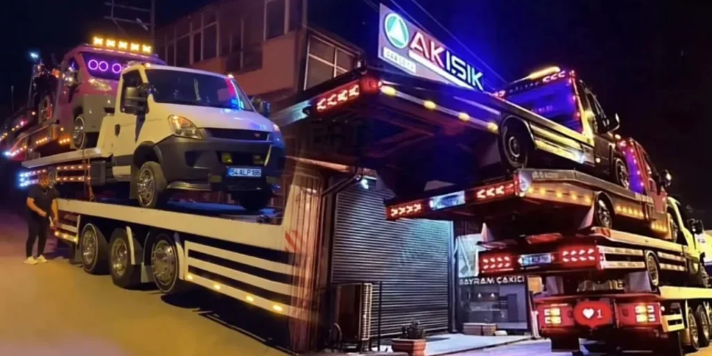 Spettacolo con veicoli di recupero su rimorchio a Erenler: 8.288 lira di multa