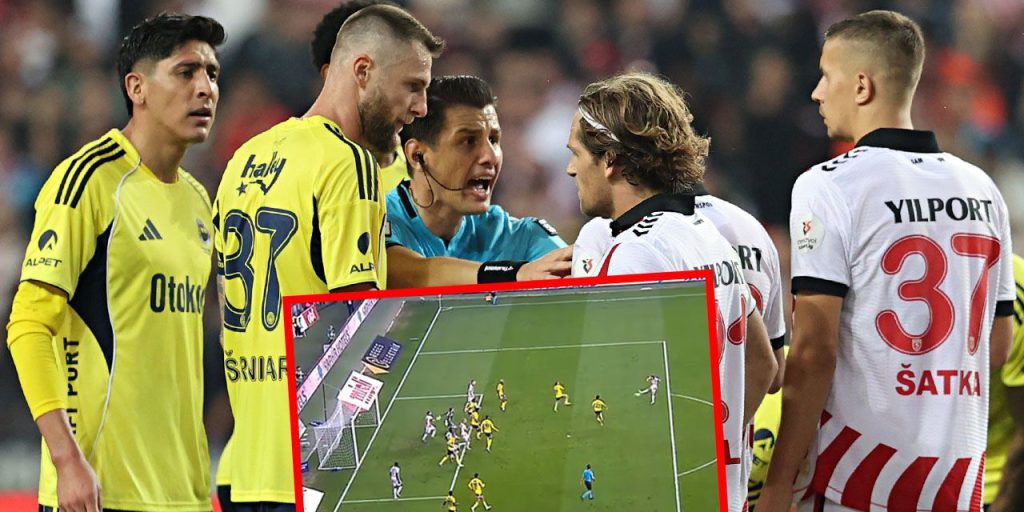 Samsunspor - Fenerbahçe maçında tartışma çıkaran pozisyon: Gol iptal edildi, penaltı itirazı yapıldı
