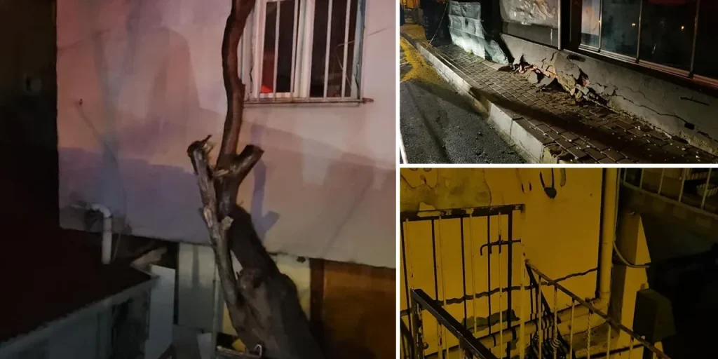 Crollo parziale di un edificio a Sarıyer: pavimento di negozio fratturato, nessuna vittima grazie a edifici vuoti