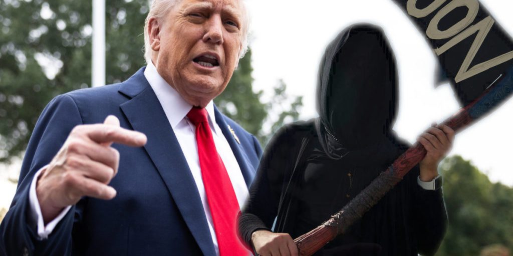 Trump postet verstörendes Video: Hier schleicht der „Sensenmann“