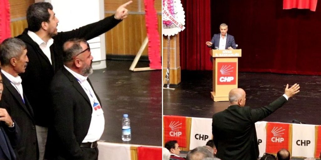 Sivas CHP İl Kongresi'nde etek krizi! Eski milletvekili adayı Baki Çoban esti köpürdü: Resimlerime etek giydirenler utansın