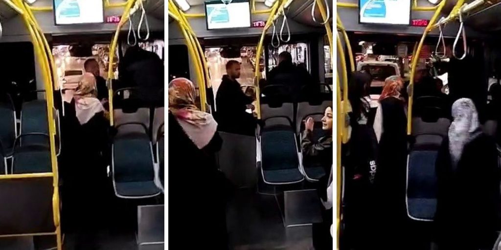 Sivas'ta skandal görüntü! Halk otobüsü şoförü, şehit babasını 'dilenci' deyip darbetmeye kalktı