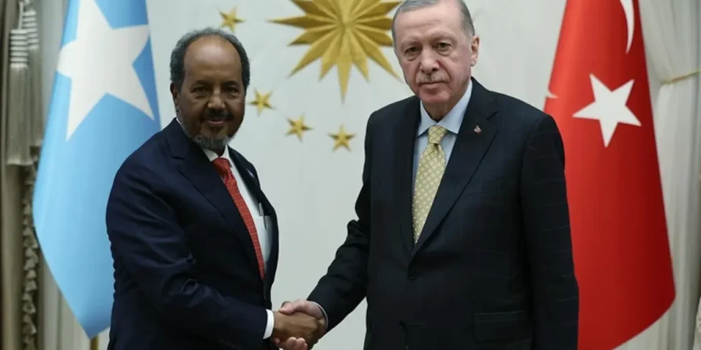 Presidente somalo Hasan Sheikh Mahmud visita Ankara su invito di Erdoğan