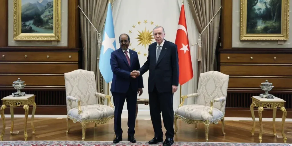 Hasan Sheikh Mohamud, ex presidente somalo, visita la Turchia su invito di Erdoğan