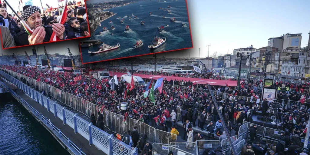 Manifestazione sportiva per sostenere la Palestina