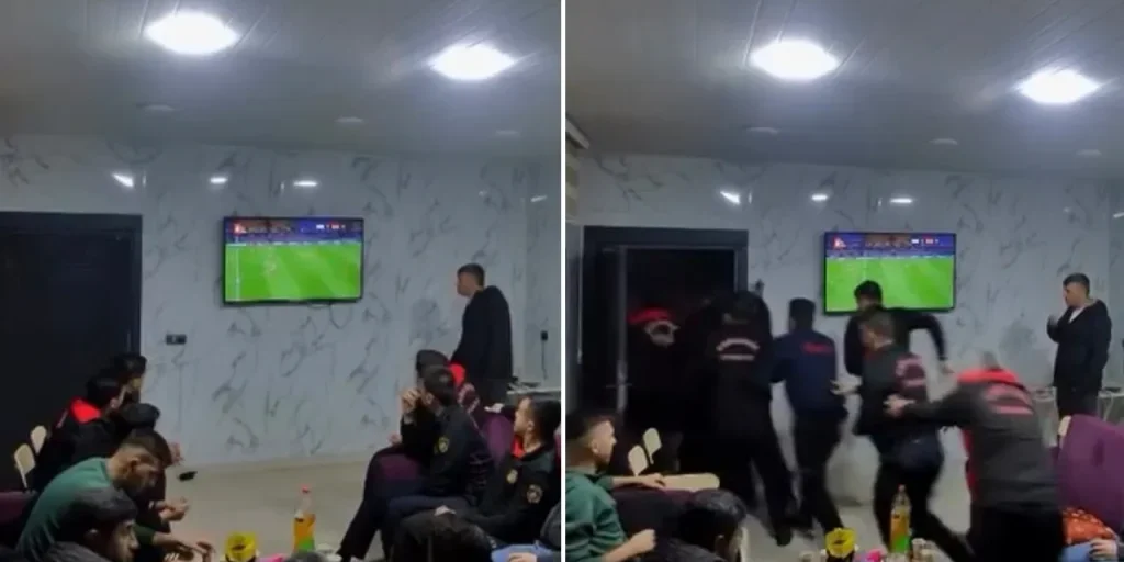 Vigili del fuoco di Osmaniye intervenuti per sirena durante la finale della Super Cup