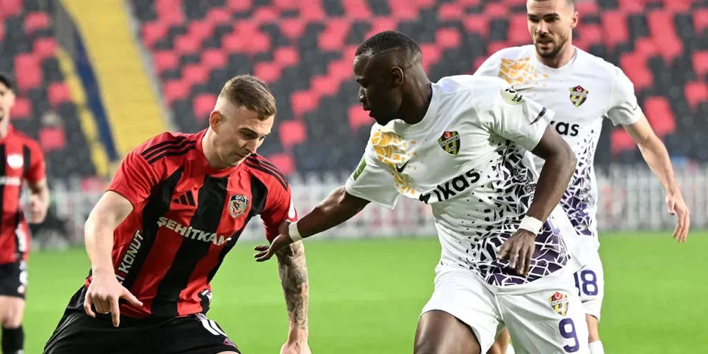 Eyüpspor vince 2-1 a Gaziantep, interrompe racha di quattro partite senza vittoria