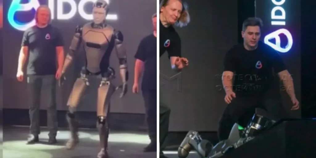 Il robot umanoide russo AIdol cade a terra: un passo indietro per la tecnologia russa