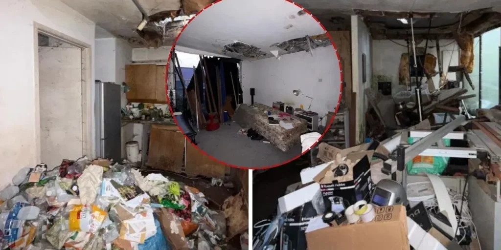 Casa londinese con tetto crollato messa in vendita a 925.000 euro (45 milioni di lira turca)