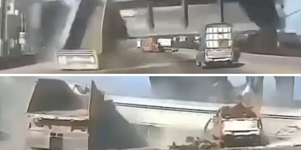 Camion con freni aperti distrugge ponte in Thailandia, un autista muore