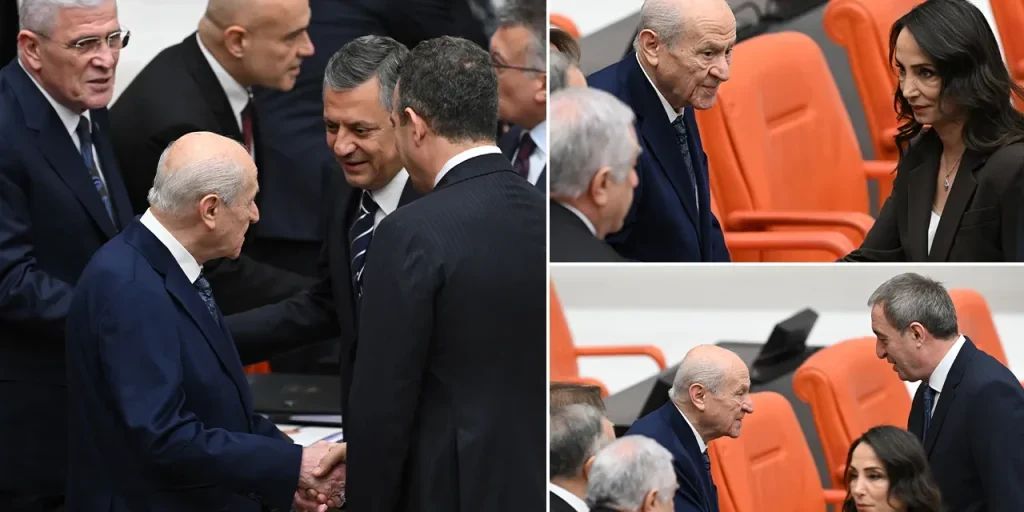 Sorrisi e allegria nel Parlamento turco