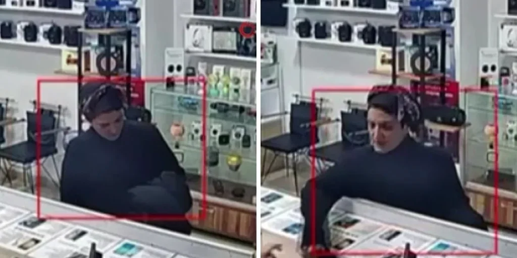 Donna offre di riparare il telefono del negozio in cambio di aiuto, ma danneggia l'altoparlante.