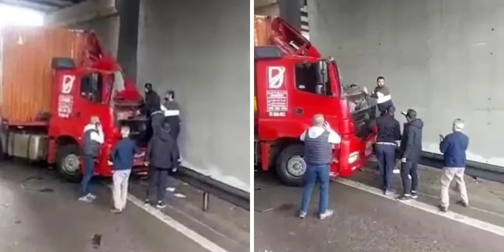 Incidente sul TEM Otoyolu a Kocaeli: camion colliso con barriera, conducente ucciso