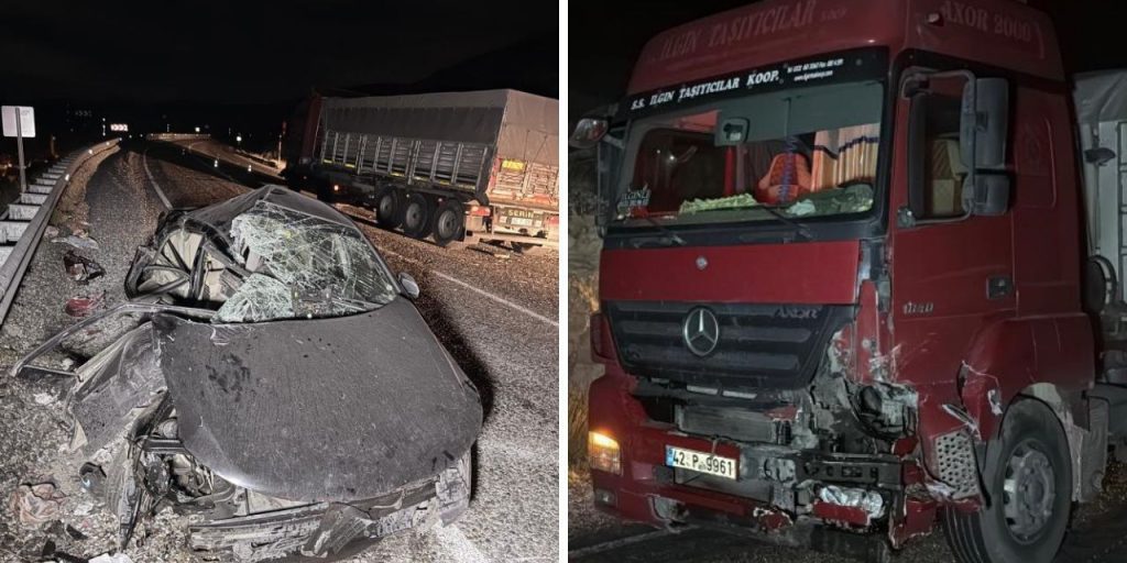 Incidente Stradale a Afyonkarahisar: Quattro Feriti, Una Grave, Dopo Collisione tra Automobile e Camion