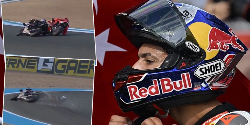 Toprak Razgatlıoğlu'na Bulega'dan skandal temas! Milli sporcu yarış dışı kaldı
