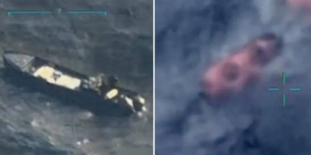 Trump emri verdi, ABD sert vurdu! Pasifik'teki saldırı görüntüleri paylaşıldı