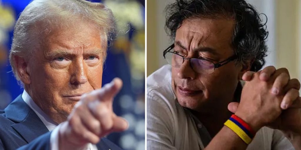 Trump, Kolombiya Cumhurbaşkanını hedef aldı: O bir haydut, uyuşturucu üretiyor...