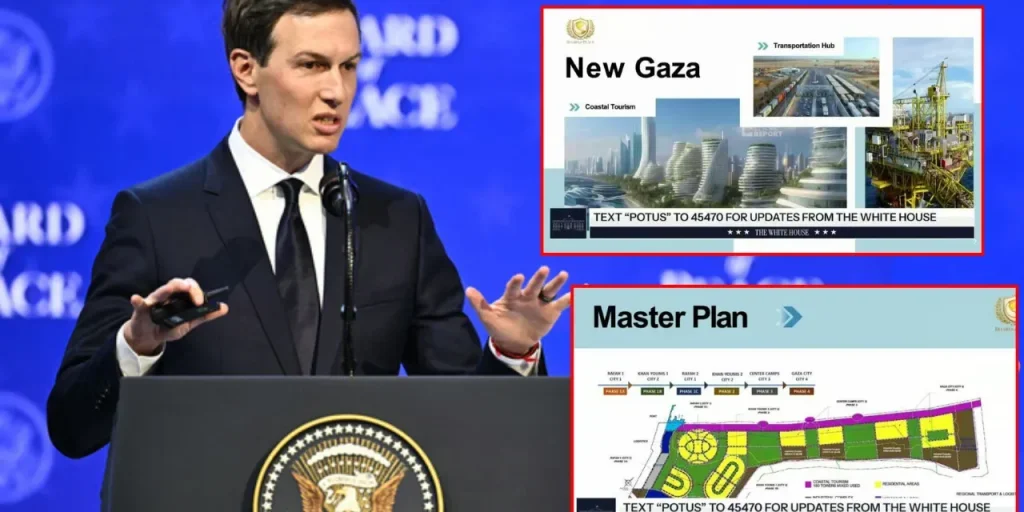 Jared Kushner presenta il nuovo piano di ricostruzione per Gaza a Davos