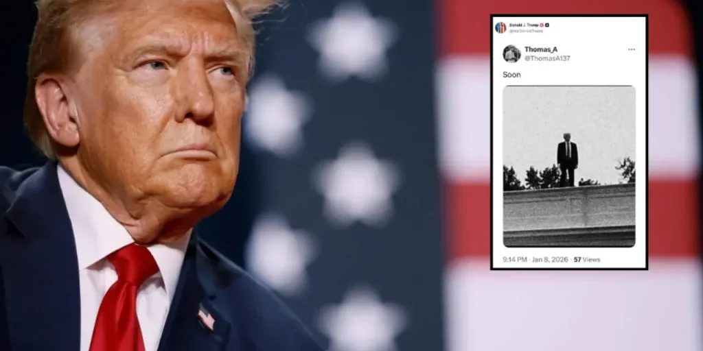 Trump pubblica un post enigmatico con la parola turca “Yakın” sopra la Casa Bianca