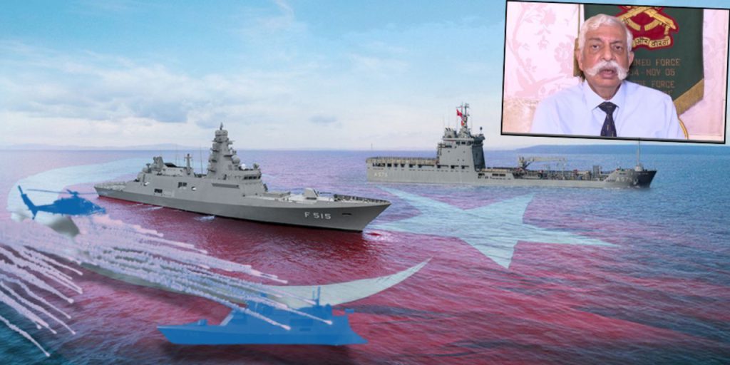 Türk donanmasıyla karşılaşan Hint gemisi panikledi! 'Kuşatıldık'' diyerek çağrıda bulundular