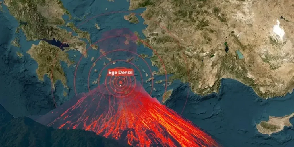 Avvertimento italiano su rischio di tsunami di 30 km in Turchia per eruzione vulcanica