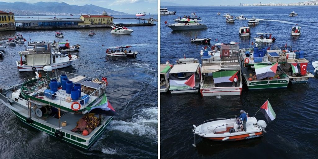 Tecnici turchi e filistinesi in mare per sostenere la flotta Sumud dopo l'attacco israeliano