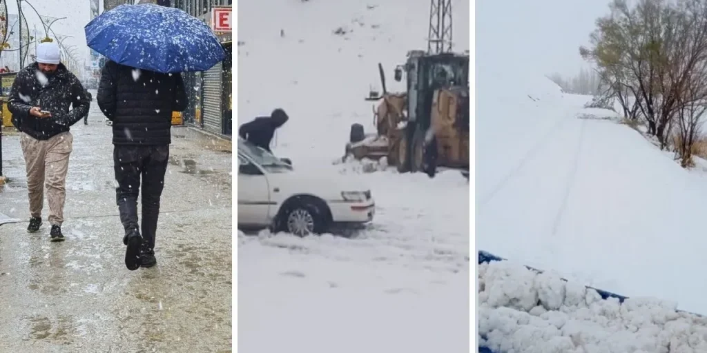 Nevicata forte in Turchia orientale chiude strade e blocca veicoli