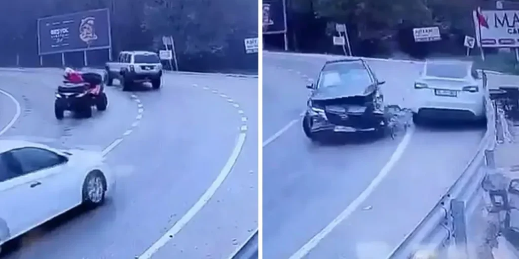 Strada di Uludağ a Bursa ghiacciata: incidenti a catena senza vittime