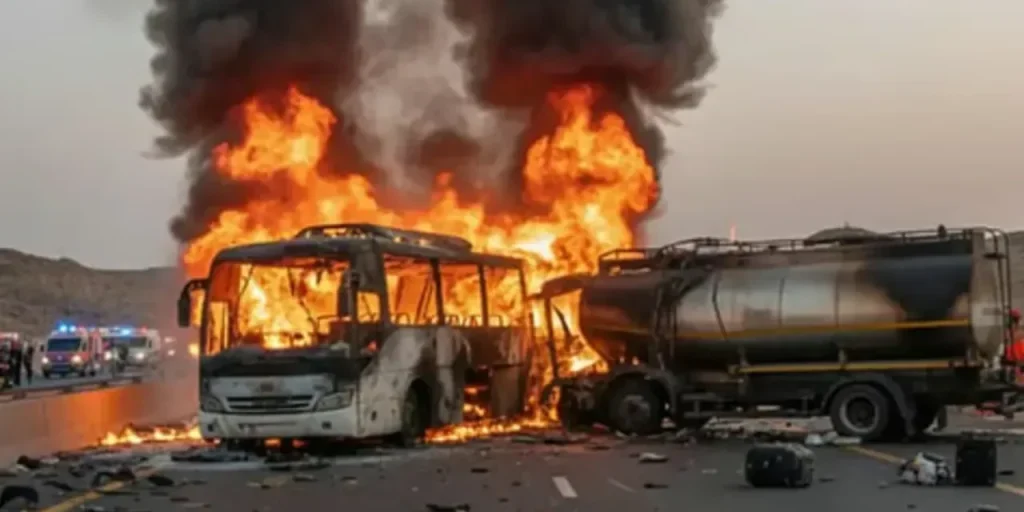 Incidente tra autobus e camion cisterna a Medina: 45 morti, la maggior parte indiani