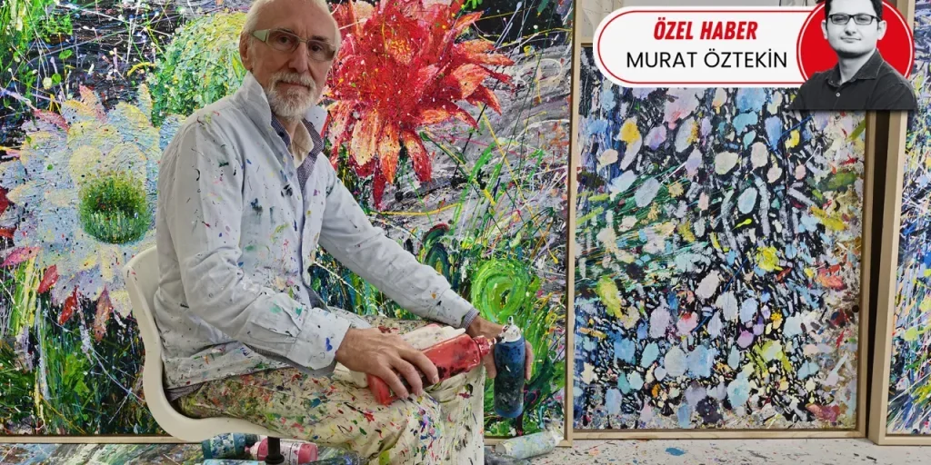 Selahattin Kara cambia stile: da pittura di Istanbul all’arte astratta