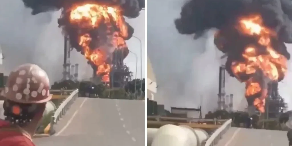 Esplosione in raffineria petrolifera venezuelana: incendio senza feriti