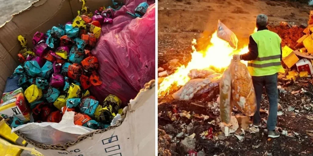 Autorità di Hatay distruggono 2 tonnellate di snack scaduti