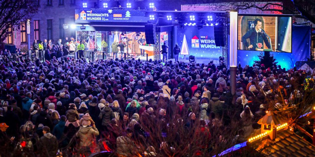 Due bambini percorrono 150 km per consegnare una donazione al WDR 2 Weihnachtswunder a Essen