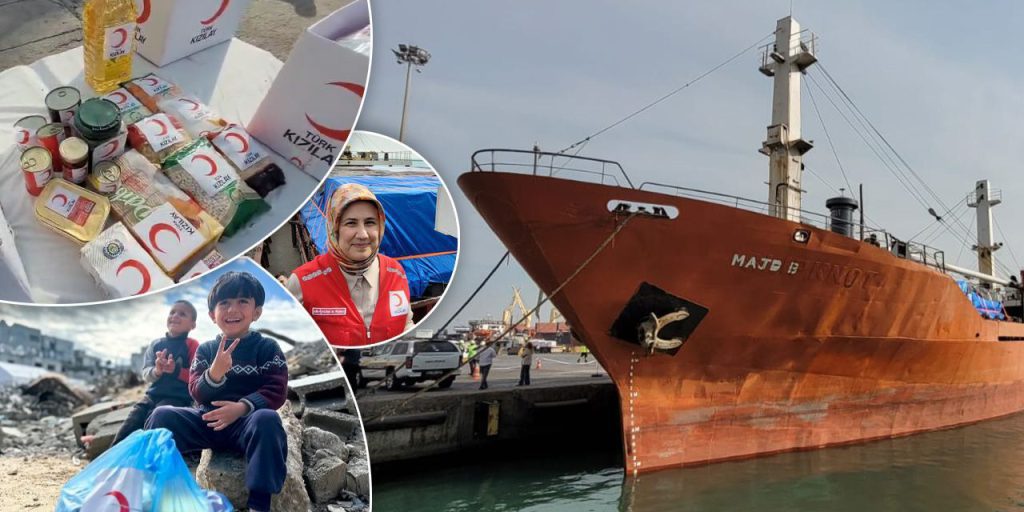 Aiuti Umanitari per Gaza: La Mezzaluna Rossa Turca Invia la 18esima Nave della Benevolenza
