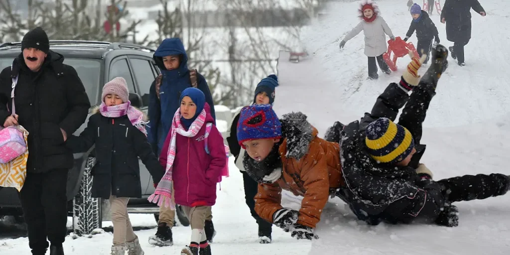 Scuole chiuse a Istanbul per la neve: congedo scolastico previsto
