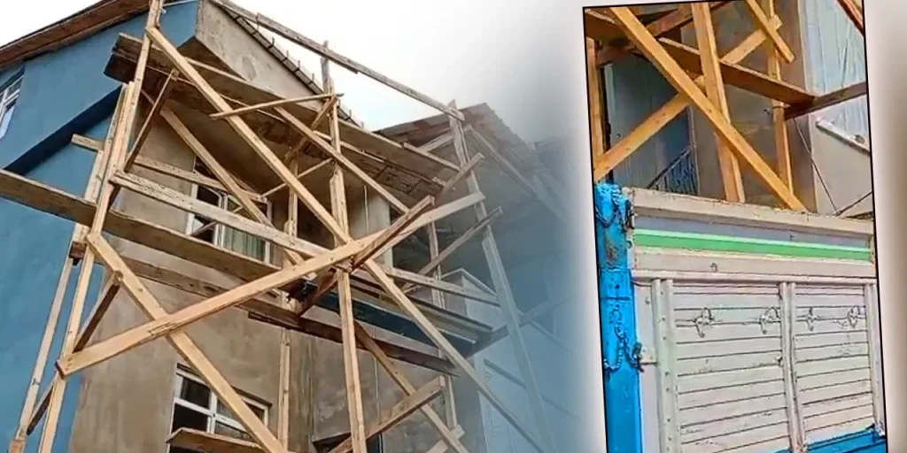 Pittura di una casa a Karadeniz: un metodo originale con il camion